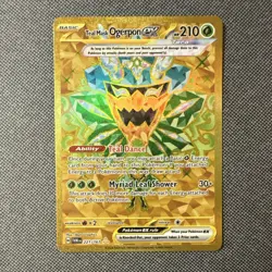 Pokemon Teal Mask Ogerpon EX SV06 Twilight Masquerade Hyper Rare #221/167 Holo - Image 1