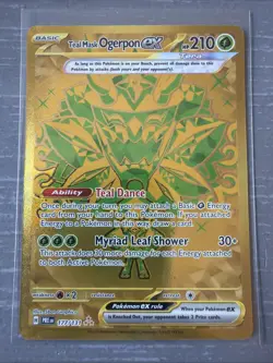 Teal Mask Ogerpon ex Pokemon TCG Prismatic Evolutions 177/131 Holo Hyper Rare - Image 1