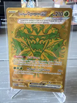 Teal Mask Ogerpon ex Pokemon TCG Prismatic Evolutions 177/131 Holo Hyper Rare - Image 3