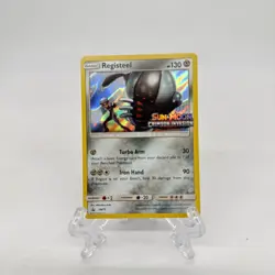 Registeel SM75 Pokemon Sun & Moon Crimson Invasion Stamped Promo - Image 1