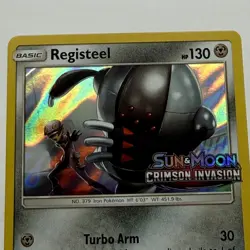 Registeel SM75 Pokemon Sun & Moon Crimson Invasion Stamped Promo - Image 3