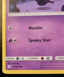 Phantump 93/236 Common Sun & Moon: Cosmic Eclipse Pokemon TCG - Image 4