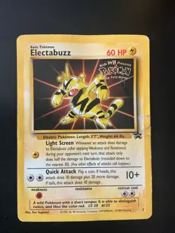 Pokemon Electabuzz Black Star (Movie Promo) 02/53 Wotc Promo Regular - Image 1