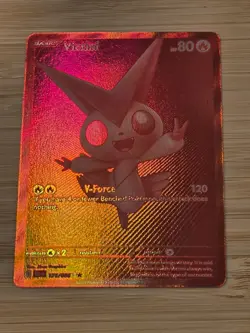 Pokemon TCG Victini Red Full Art Holo 171/086 Black Bolt NM/MT English - Image 2