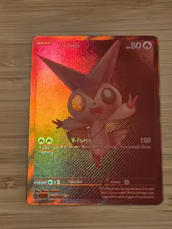 Pokemon TCG Victini Red Full Art Holo 171/086 Black Bolt NM/MT English - Image 3