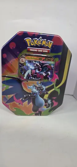 Pokemon TCG: Mega Charizard Tin 4pack Booster , + EX Exclusive Charizard. Sealed - Image 1