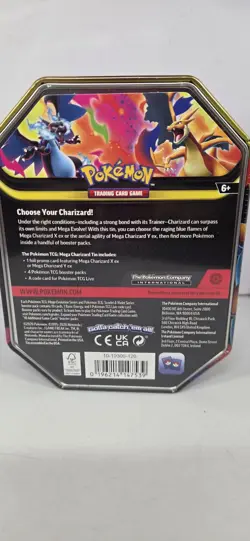Pokemon TCG: Mega Charizard Tin 4pack Booster , + EX Exclusive Charizard. Sealed - Image 3