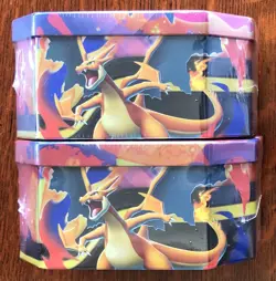 Pokemon TCG - Mega Charizard ex Tin (Set of 2 Tins) - Brand New & Sealed - Image 4