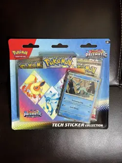 Pokemon TCG Prismatic Evolutions Glaceon Tech Sticker Collection Factory Sealed - Image 1