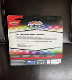 Pokemon TCG Prismatic Evolutions Glaceon Tech Sticker Collection Factory Sealed - Image 2