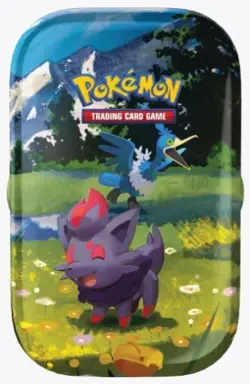 Pokemon: Mega Evolution ASCENDED HEROES Mini Tin English New, Zorua & Cramorant - Image 1