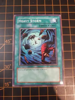 Heavy Storm SD2-EN019 YuGiOh! TCG NM With Top Loader - Image 2