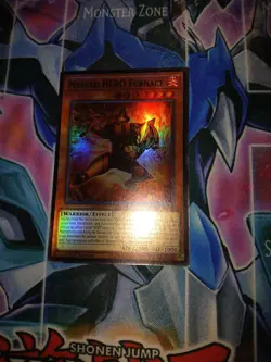 YUGIOH Masked HERO Furnace MZMU-EN015 Super Rare 1st ED NM - Image 1
