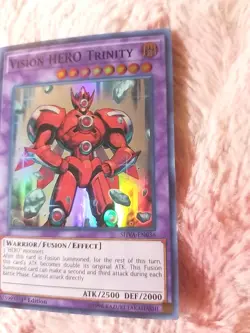 Yu-gi-oh! Vision HERO Trinity SHVA-EN036 Super Rare Shadows in Valhalla 1st Ed - Image 3