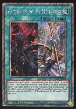 Pantheism of the Monarchs - RA04-EN261 - Platinum Secret Rare - 1st Edition Yugi - Image 1