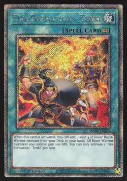 Fire Formation - Tenki - RA04-EN201 - Platinum Secret Rare - 1st Edition Yugioh - Image 1