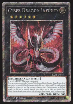 Cyber Dragon Infinity - RA04-EN068 - Platinum Secret Rare - 1st Edition Yugioh - Image 1