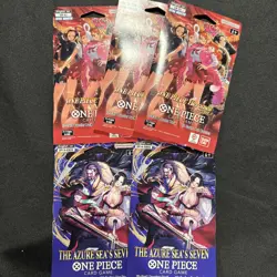 One Piece Heroines Edition English EB-03 Sleeved Booster Pack Lot Of 5 - Sealed - Image 1