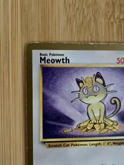 Pokemon Fruit by the Foot Promo Betty Crocker Meowth Gold Border 56/64 WoTC Card - Image 3