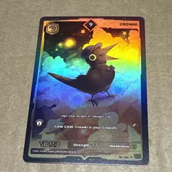 Crowki 9 Holo 1st Edition Awakened Worlds Card GamerSupps VCard Dokibird 186/250 - Image 1