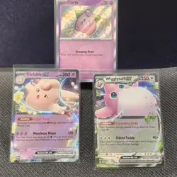 PINK POKEMON TCG 3 CUTE HOLO RARE CARDS #1 SHINY ENGLISH NM/M FREE SHIPPING TOP - Image 1