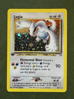 Pokemon TCG Lugia Neo Genesis 1st Edition Holo Rare Card - Image 1