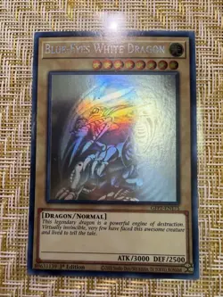 Yu-Gi-Oh! TCG Blue-Eyes White Dragon 1st Edition Ghost Rare Card GFP2-EN175 - Image 1