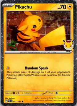 Pikachu (Pokemon Day 2026) Common Miscellaneous Cards & Products 051/162 NM - Image 1