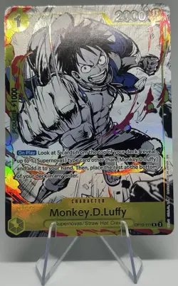 Monkey D Luffy Premium Card 6 Vol. 1 OP10-111 English One Piece TCG -NM - Image 1