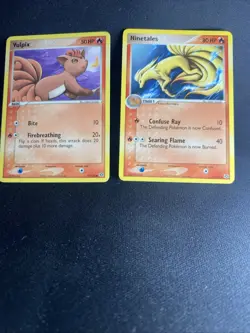 Pokemon Tcg Vulpix 72/106 & Ninetales 38/106 Emerald Non- holo 2005 - Image 1