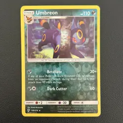 Pokemon TCG Umbreon Lost Thunder 120/214 Rare Reverse Holo LP+ - Image 1