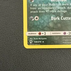 Pokemon TCG Umbreon Lost Thunder 120/214 Rare Reverse Holo LP+ - Image 5