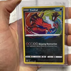 Pokemon Yveltal 46/72 Shining Fates Amazing Rare Holo Pokemon TCG NM/MT Nintendo - Image 1