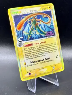 Deoxys (Delta Species) 6/110 Stamped Pokemon EX Holon Phantoms Reverse Holo LP - Image 1