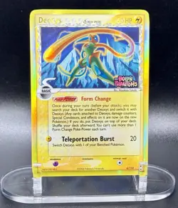 Deoxys (Delta Species) 6/110 Stamped Pokemon EX Holon Phantoms Reverse Holo LP - Image 2