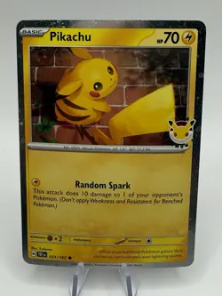 Pikachu 051 /162 Stamped 2026 Pokemon Day 30th Anniversary Promo NM - Image 1
