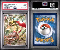 2024 Pokemon SSP EN Flapple Illustration Rare #210 PSA 9 Mint - Image 3