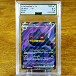 Pokemon Scarlet & Violet Base Banette EX 229/198 AGS Gem-MT 10 Secret Rare 2023 - Image 1