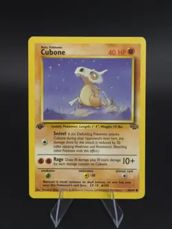 Cubone 50/64 - 1st Edition Jungle - LP Pokemon Card TCG - Image 1