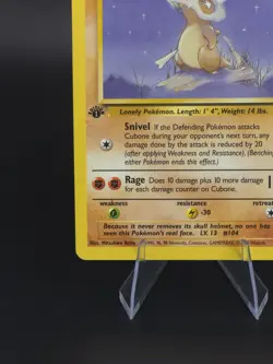 Cubone 50/64 - 1st Edition Jungle - LP Pokemon Card TCG - Image 3