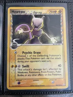 Pokemon TCG Mewtwo Delta Species 24/110 Rare Card Lightly Played LP - Image 1