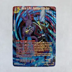 Beerus & Whis Beginnings of the Gods SPR Foil NM Dragon Ball Super ccg card game - Image 1
