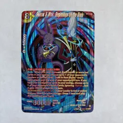 Beerus & Whis Beginnings of the Gods SPR Foil NM Dragon Ball Super ccg card game - Image 2