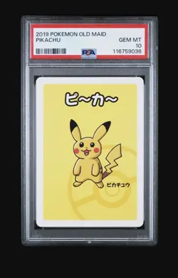 Pikachu PSA 10 Old Maid Pokemon Center Card Babanuki Game Japanese Nintendo 2019 - Image 1