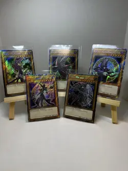 Konami Yu-Gi-Oh! Dark Magician Platinum Rare 1st Edition 5 Card Lot English - Image 1