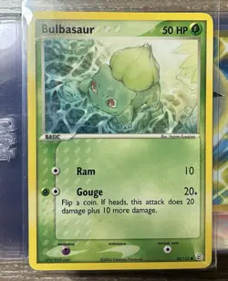Bulbasaur Pokemon TCG 55/112 FireRed & LeafGreen Single Card 2004 - Image 1