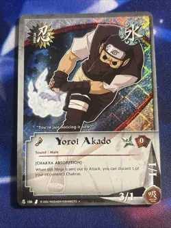 Yoroi Akado 106 Foil Uncommon Naruto CCG Card LP - Image 1
