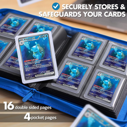 Toploader Binder – 4 Pocket Trading Card Binder for 128 Top Loaders, Pokemon Car - Image 3