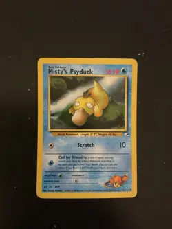 Pokemon Misty’s Psyduck Gym Heroes Vintage Card #54/132 LP Wotc 2000 - Image 1
