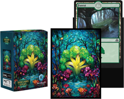 100 Card Sleeves for MTG with 100 Inner Sleeves, Textured Back Art Sleeve, Fit S - Image 2